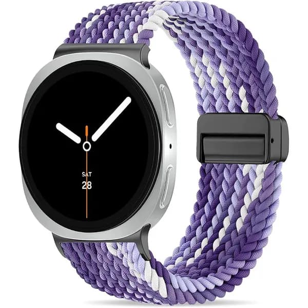 Нейлоновый спортивный ремешок для Samsung Watch 8 40 мм 44 мм, Дышащий тканый ремешок для Samsung Watch 8 Classic 46 мм, Высокоэластичный