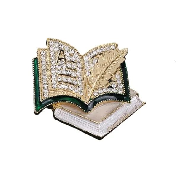 Брошь в абстрактном стиле, - Белая книга