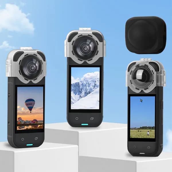 Защитная противотуманная крышка для объектива Insta360 X5 с системой быстрой фиксации