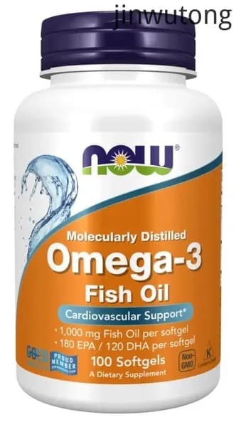 Омега 3 NOW Omega-3 Fish Oil 1000 мг рыбий жир, 100 гелевых капсул