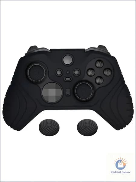 PlayVital Чехол для Xbox Elite Series 2, силиконовый антискользящий Samurai, черный