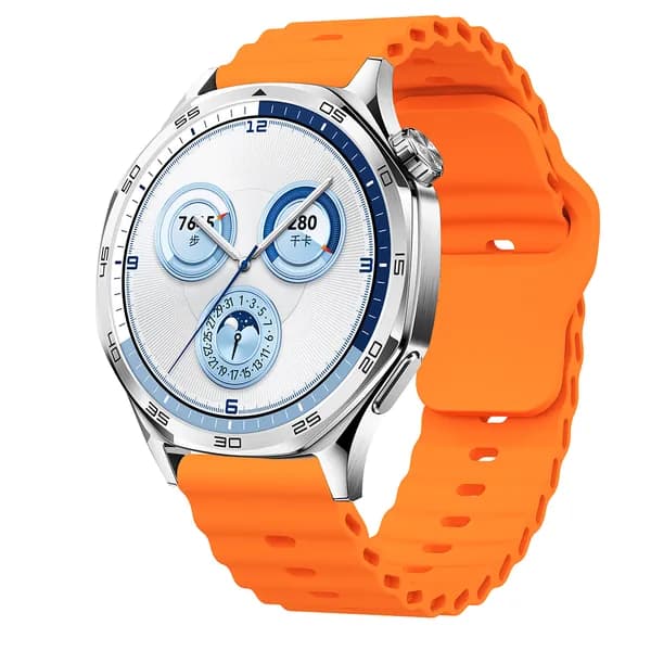 22 мм Силиконовый спортивный ремешок для Huawei Watch GT6/5/4/3Pro 46 мм, Мягкий и дышащий ремешок для Huawei GT6 GT5 GT4 GT3 46 мм, волнистый узор