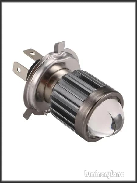 H4 светодиодная фара для мотоцикла, интегрированная двухцветная лампа 12-80V/12W, из авиационного алюминия