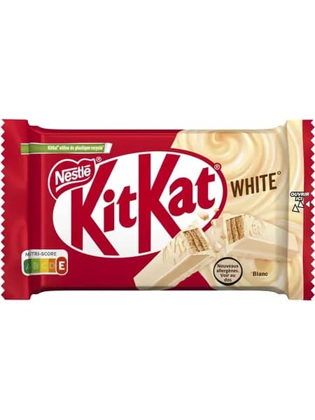 Белый шоколадный батончик KitKat WHITE 41,5г х 1шт. КитКат 4 Fingers