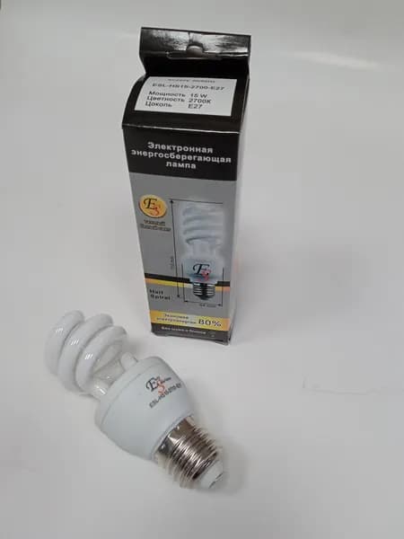 Лампочка энергосберегающая ESL-HS15-2700-E27