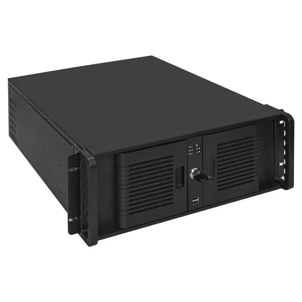 Серверный корпус 4U ExeGate EX293251RUS черный, ATX, 800 Вт, 2х8 см (на задней стенке)