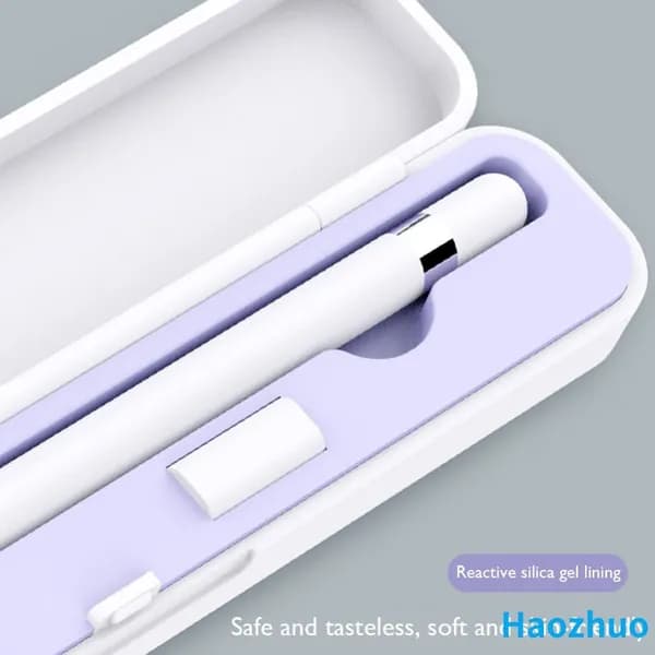 Чехол для Apple Pencil первого и второго поколения из ABS-пластика и силикона, фиолетовый, 190 33 19,5 мм