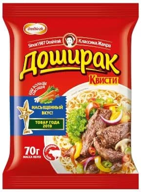 Лапша DOSHIRAK Квисти со вкусом говядины, 70г