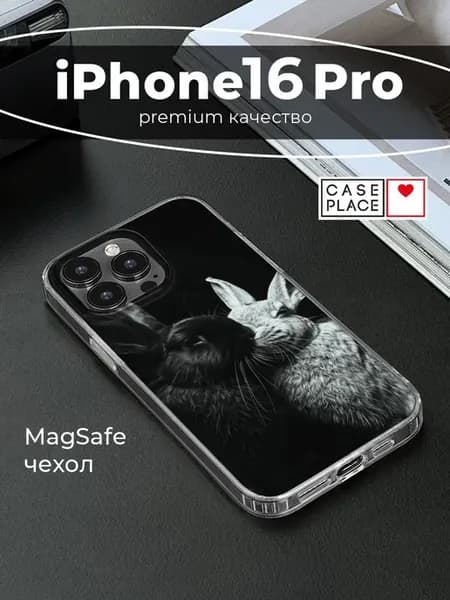 Чехол на iPhone 16 Pro MagSafe кролик