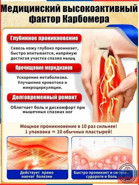 Лечебный спрей от судорог, спазмов и онемения ног, для всех возрастов, 35 мл