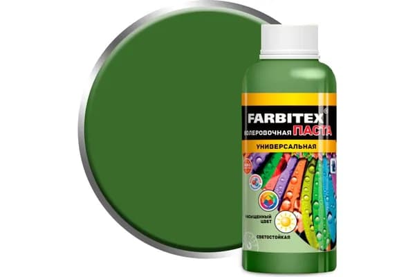 Колеровочная паста Farbitex универсальная, оливковый, 0.1 л