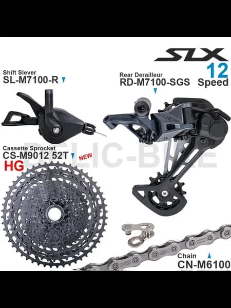 SLX M7100 12-скор. набор, CS 52T blk new