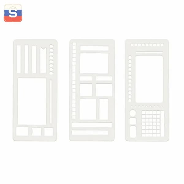 Набор трафаретов для ежедневника, 3 шт , для планирования, праздничных открыток, рисования