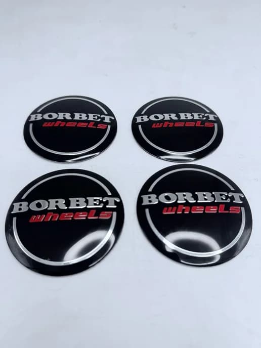 Наклейки на колесные диски Borbet 64мм комплект 4шт