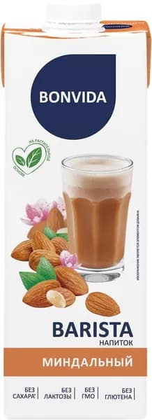 Напиток на растительной основе BONVIDA Barista Миндальный 1,8%, 1000мл3шт