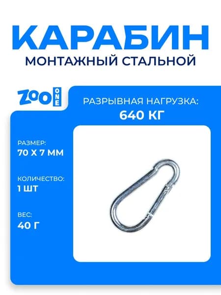 Карабин для цепи собаки