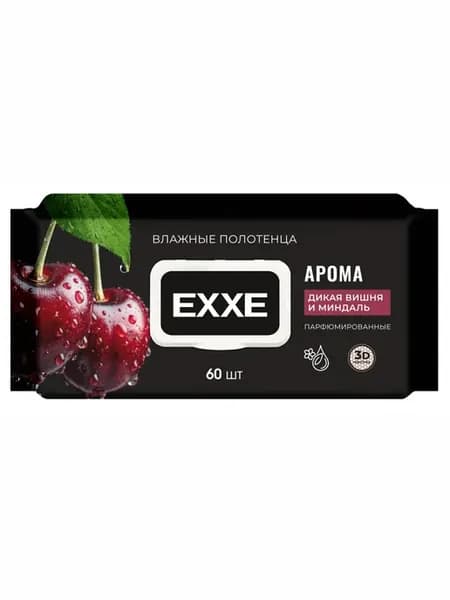 Влажные полотенца Дикая вишня и миндаль 60шт