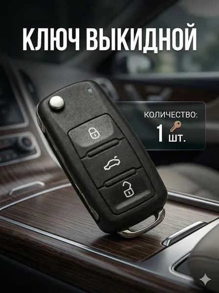 Ключ зажигания, арт. 00449VW, 1 шт.