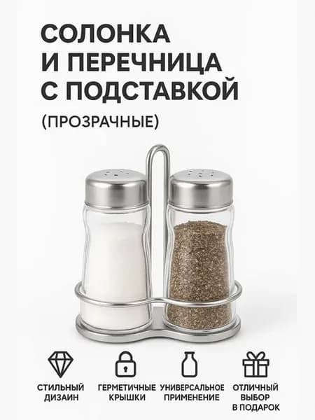 Набор для приправ и специй 2 предмета салфетница