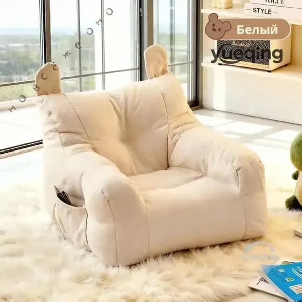 Прямой диван 35х35х35 см,белый