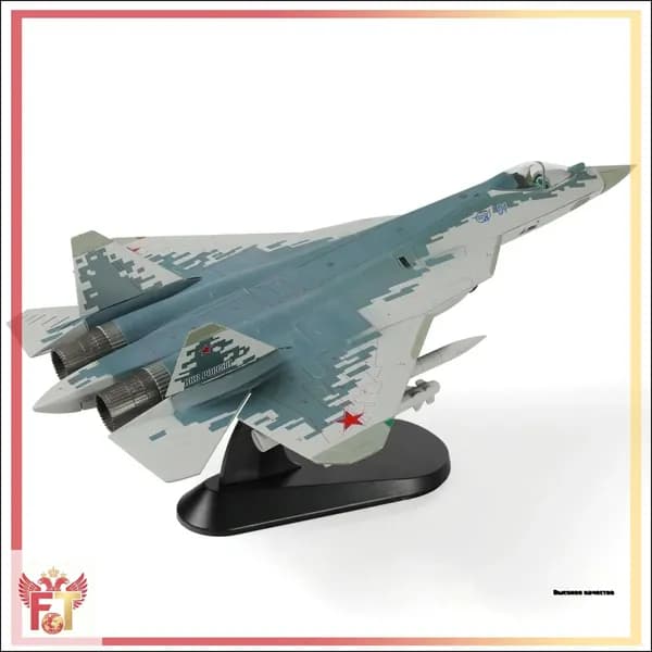 1 / 72 SU-57 Модель самолета с дисплейным стендом Военный стелс SU57 Plane Model Collection Подарок для взрослых
