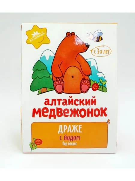 Алтайский медвежонок драже с йодом 75 г