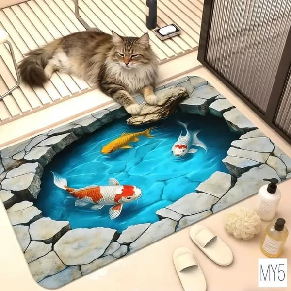 Коврик набор для ванной и туалета 40x60 см