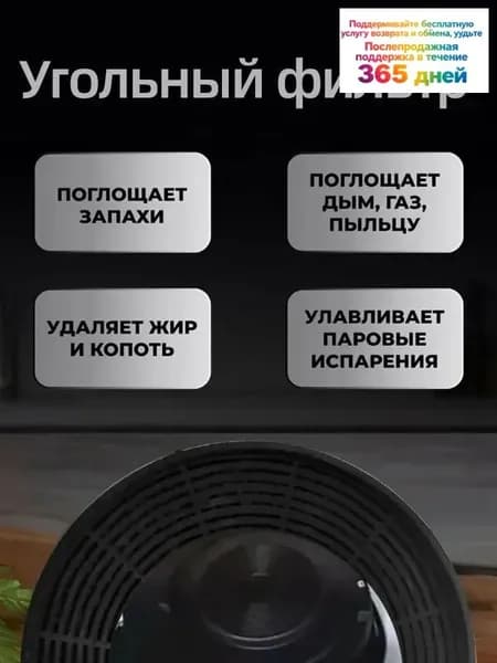 Совместимость с HVX-W672GBX Фильтр с активированным углем для вытяжки 1шт