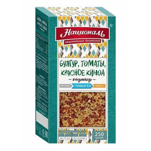 Смесь круп Националь Булгур-томаты-красное киноа 250 г (1 шт)