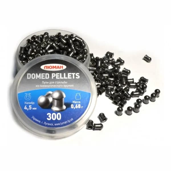 Люман Пули для пневматики 4,5мм Domed pellets 0,68 г. (300 шт.)