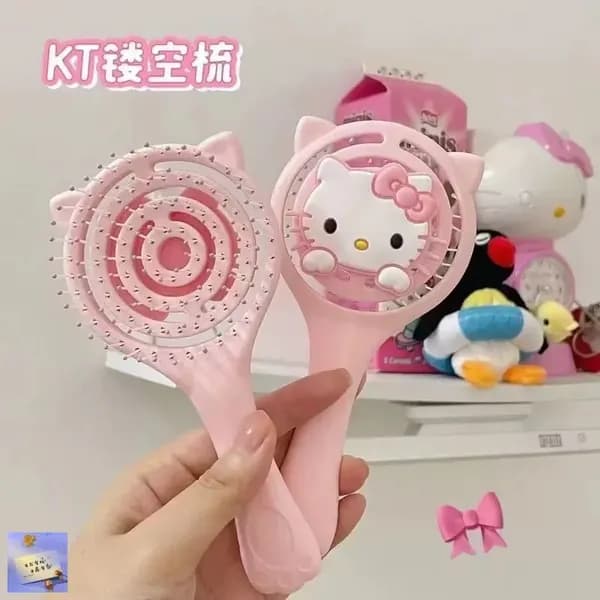 Эксклюзивная миниатюрная расческа Hello Kitty в черном цвете