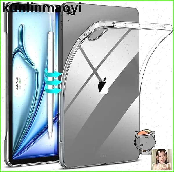 чехол из ТПУ, мягкая задняя крышка для iPad Air 11 дюймов, 2024 г., Air 6/5/4 поколения
