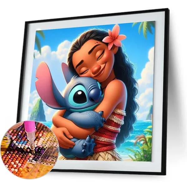Диамантная картина Стич Disney, 30 30 см, DIY, из смолы