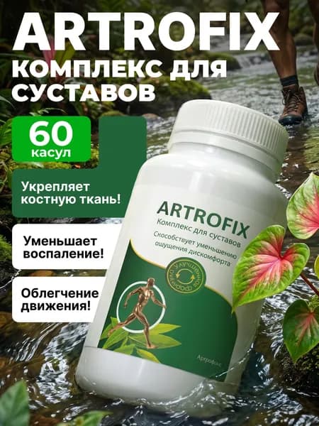 Биологически активная добавка к пище "РусВита Иммуно" /Комплекс для суставов "АртроФикс", банка 60 капсул