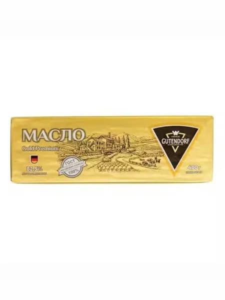 Сладкосливочное масло несоленое Gutendorf Gold Premium 82,5% БЗМЖ 400 г