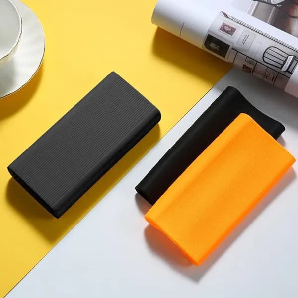 Силиконовый чехол для Xiaomi Mi Power Bank 3, чёрный