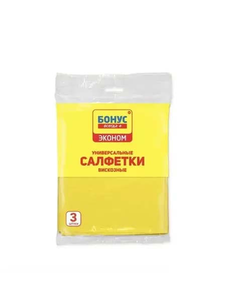 ФБ BONUS Салфетка вискозная 3 шт
