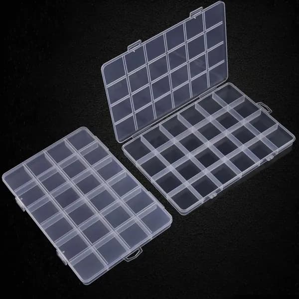 Органайзер для мелочей и косметики 19x13x2 см 1 шт abs пластик прозрачный