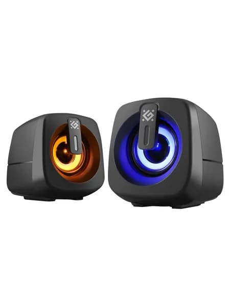 Акустическая система 2.0 DEFENDER J1 черный (6Вт, подсветка, питание от USB) (65961)
