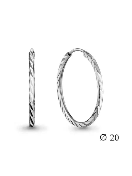 Серьги конго женские серебряные 925 пробы, AQUAMARINE, кольца серебро, с алмазной гранью