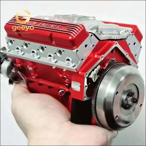 Бензиновый двигатель OHV V8 (1/6 масштаб) 44 см - Детальный конструктор для моделизма