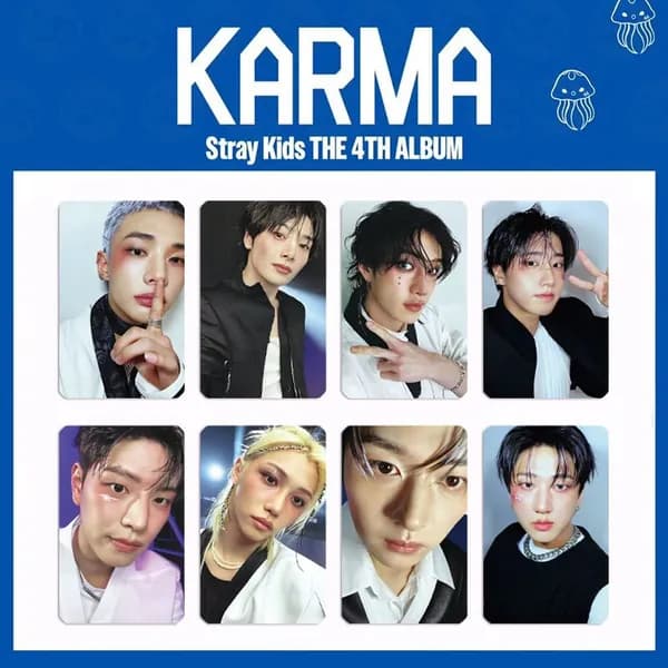 STRAY KIDS КарточкиStraykids альбом карты Коллекционная карточка 4 * 86 мм 8шт
