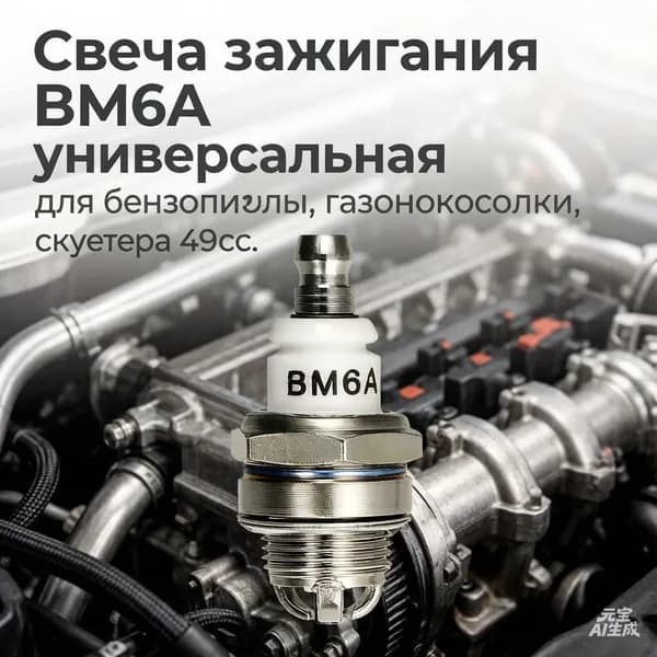 Свеча зажигания арт. BM6A, 1 шт.