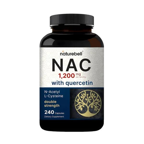 NatureBell NAC 1200 мг с кверцетином - 240 капсул - N-ацетилцистеин