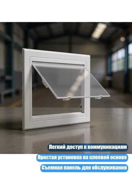 Пластиковая съемная панель ABS, белая, - 300x300