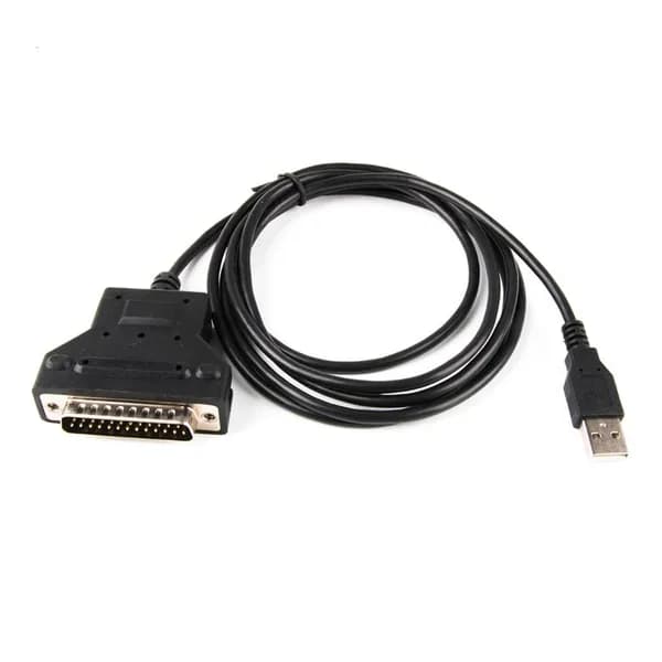 Кабель USB-DB25 (25-контактный, RS232, мужской) для принтеров и станков