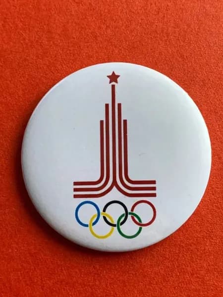 Олимпийская эмблема, Олимпиада 1980, белый