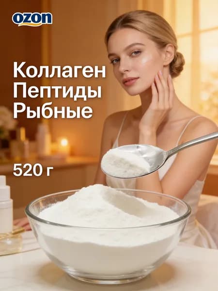 520 г /Коллагеновый пептид из рыбы, быстро всасывается, для восстановления после тренировок