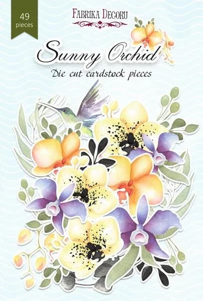 Набор высечек Fabrika Decoru коллекция "Sunny Orchid" 49 шт, FDSDC-041002