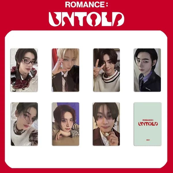 Enhypen Карточки ROMANCE UNTOLD ENGENE K-Pop карточки коллекционные 5.4*8.6cm 7шт